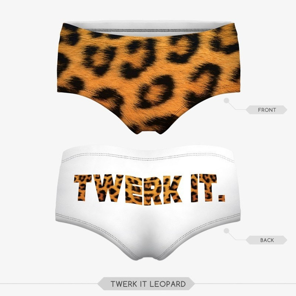 2 Pta3d Twerk it Pattern 3D Prints Women Underwears Panties Sexy Briefs Seamless Girls