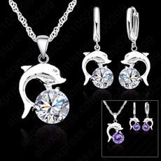 Sterling, White Gold, Set, Jewelry