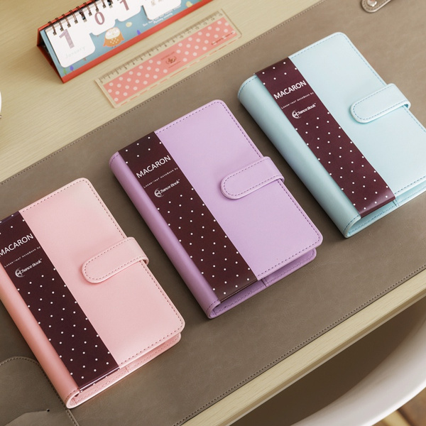 Lavender, A5 9.06 x 7.28 A5 Planner,A5 6-Ring Binder,Spiral Notebook Personal Organizer with Magnetic Button Harphia 