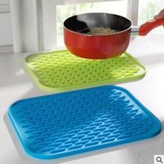 hot Amazing Durable Silicone Round Non-slip Heat Resistant Mat Coaster Cushion Placemat Pot Holder 6 colors