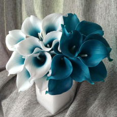 turquoiseflower, tealbluecallalily, Flowers, Bouquet
