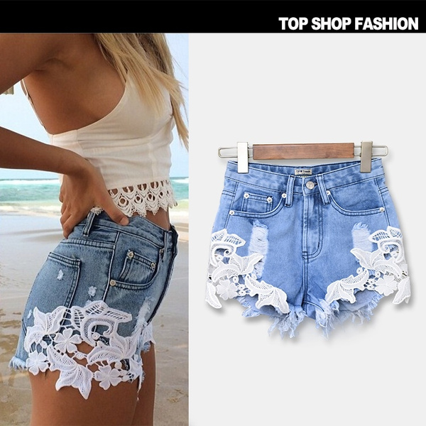 Fashion Hole Denim Shorts | Wish