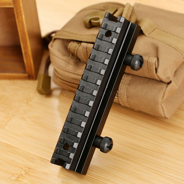 See-Thru 1 0.75 0.5 inch Riser Base Picatinny Weaver Rail Scope Mount 14 Slots | UK