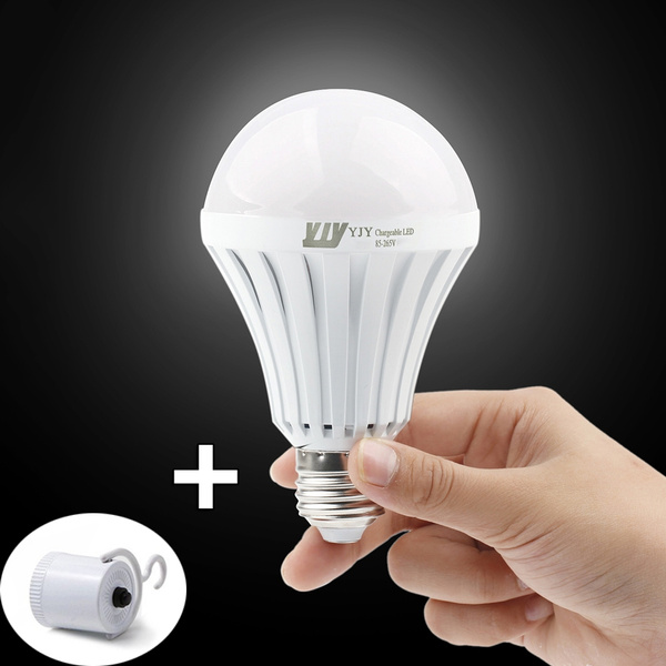 led intelligent emergency light bulb e27 cool white