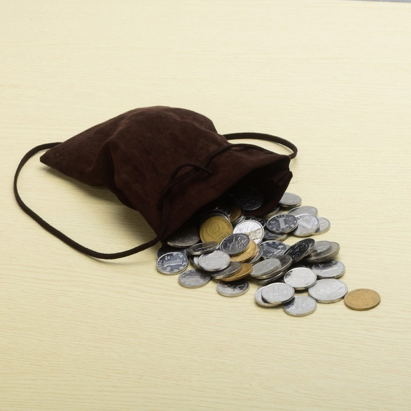 HOT Medieval Money Pouch Drawstring Coin Wallet/Bag Larp/Pagan/Reenactment  Purse