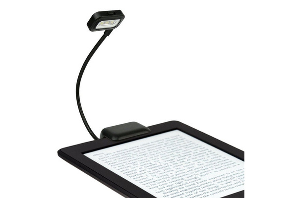 White Belkin Clip-On adjustable book Reading Light lamp for Kindle 