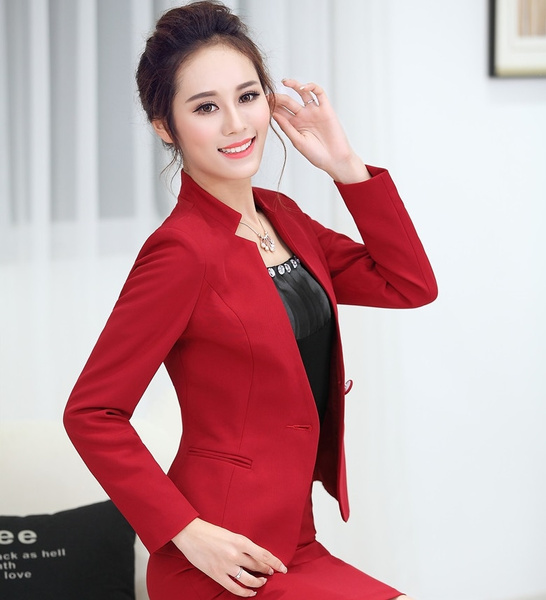 Pink Elegant Office Jacket – D&D Clothing