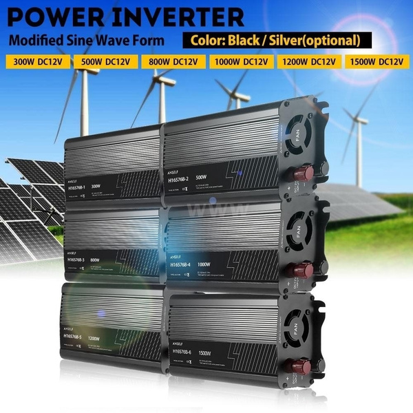Inverter DC12V A AC220-230V 1000W A Onda Sinusoidale Modificata Con 2 Porte USB Per Auto E Ufficio
