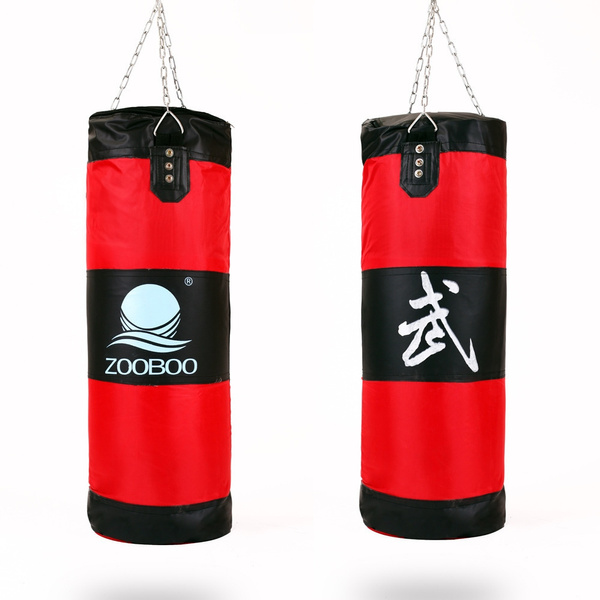 New 100cm Training Fitnes Boxing Bag Hook Hanging Saco De Pancada Kick Mma Fight Bag Sand Punch Punching Bag Sandbag Wish