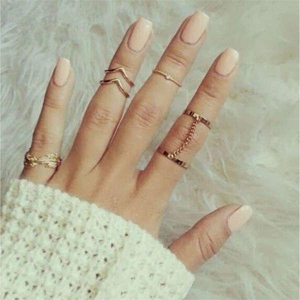 Middle finger rings for on sale women