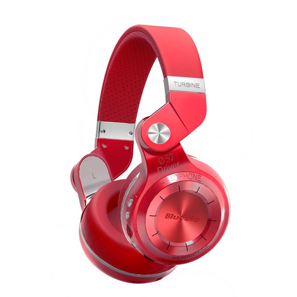 Bluedio T2 Plus Turbine Wireless Bluetooth Headphones with Mic/Micro SD  Card Slot/FM Radio (Red) | Wish