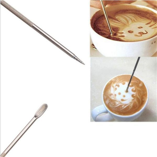 2pcs/Set Coffee Latte Cappuccino Flower Pin Stipa DIY Pen