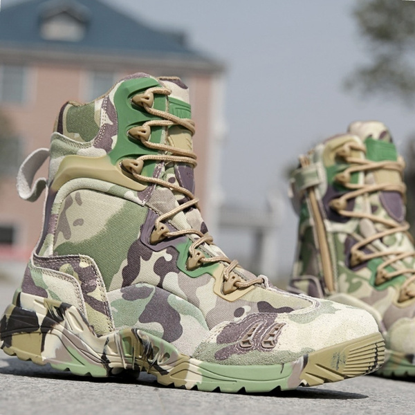 COOLBRAT Men Brand Military Tactical Boots Men Camouflage Boots