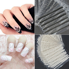 New Arrival Women's 30 Sheets 3D Lace Nail Art Stickers Black White DIY Tips Decal Manicure Tools