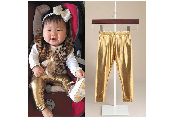 Kids gold outlet tights