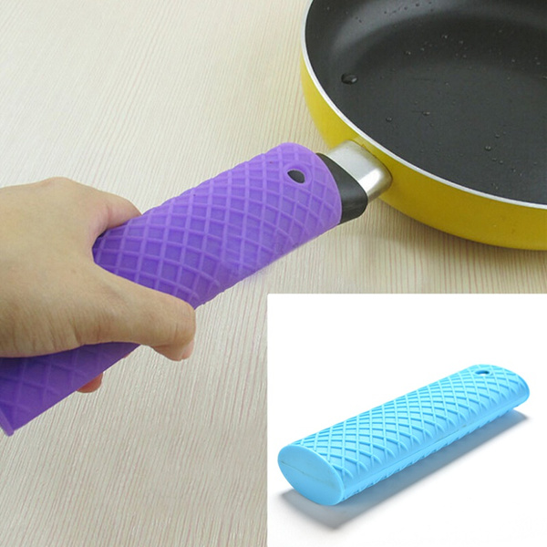 Silicone Pot Pan Handle Saucepan Holder Sleeve Slip Cover Grip Kitchen  Utensils