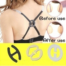 15PCS a lot Sexy Oval Cleavage Control Clips Hide Bra Strap Buckle Adjust Converter