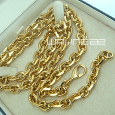 yellow gold, Chain Necklace, Men  Necklace, Jewelry