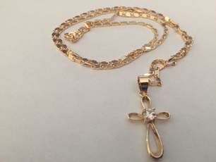 goldpendant, Cross necklace, Cross Pendant, Cross