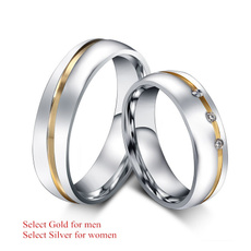 Couple Rings, Steel, Fashion, Stainless Steel