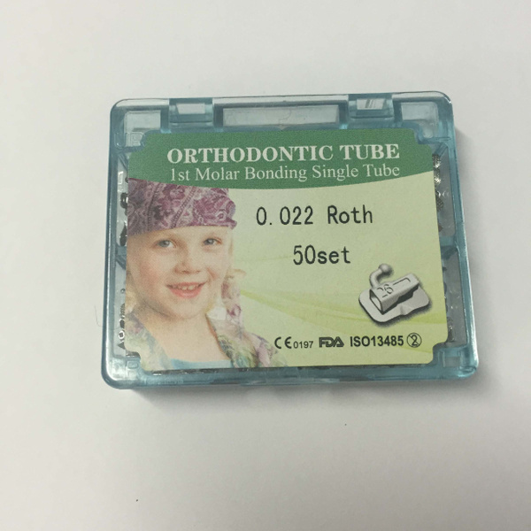 Tubes Buccaux Orthodontiques Roth 0.022 Pour 1ère Molaire - Lot De 50 Sets