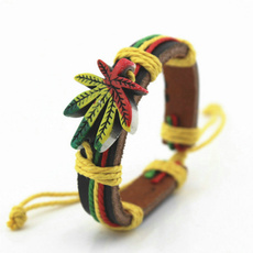 reggae, weedbracelat, leaf, Jewelry