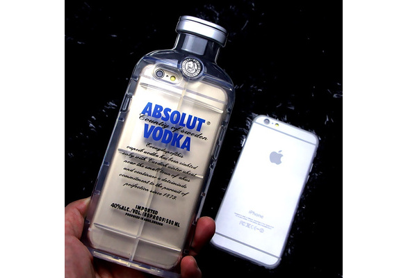 3D Absolut Vodka Bottle Look Soft Silicone Case Cover For iPhone 6