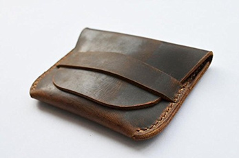 leather, coinbag, Pouch, brown