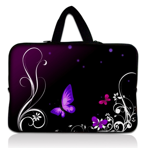 zsst Laptop Sleeve Case Cover Bag Vintage Butterfly Grow in Grace Carrying Handle Removable Shoulder Strap for Computer Laptops Notebook 