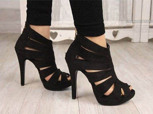 Sexy Womens Platform Pumps Peep Toe Stiletto High Heels Sandal Shoes | Wish