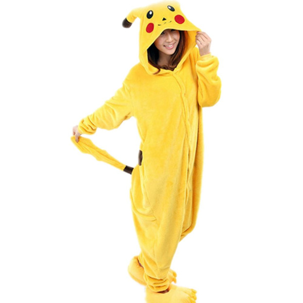 Pijama Pikachu Cosplay Kigurumi Unissex - Original