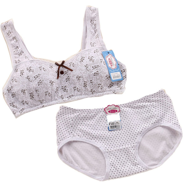 Puberty Girl Bra And Pants Sets Young Girls Training Bra Sets Wish