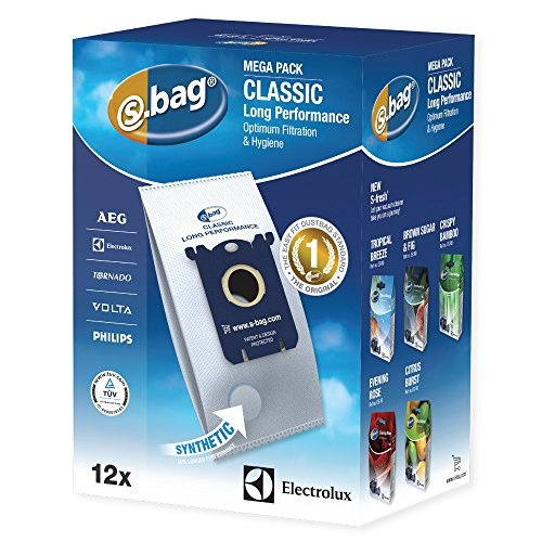 Electrolux S-bag Classic Long Performance Megapack E201M Vacuum Cleaner Bags x24