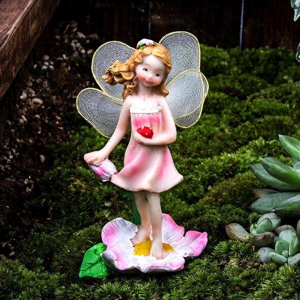 Fairy Dollhouse Mini Figurine Ornament Miniature Garden Bonsai Plant Decor DIY 