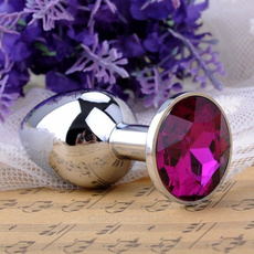Stainless Steel Butt Plug Sex Toy Diamond Colorful