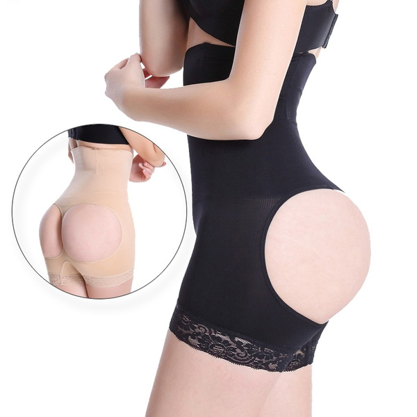 Women Body Sculpting Underwear Hollow Hole Underpants Butt Exposed Buttocks  Sexy Butt Lifter underwear
