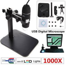 1000X 8 LED 2MP USB Digital Microscope Magnifier Camera + Lift Stand
