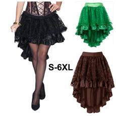 long skirt, Plus Size, Lace, Elastic
