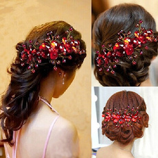 Flowers, hair jewelry, Pins, Bridal wedding