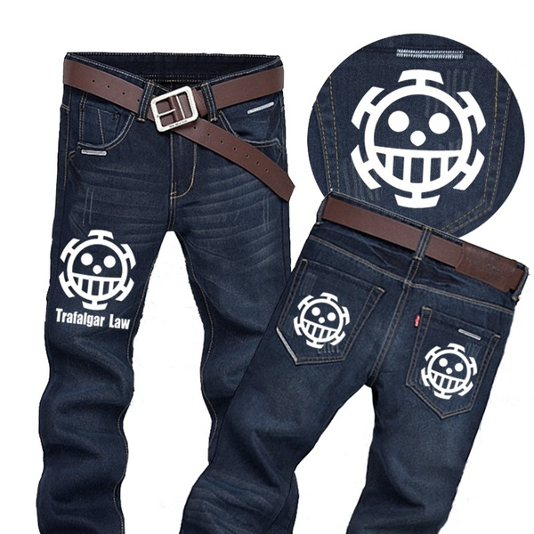 KING OF ARTIST The Trafalgar Law Jeans Freaks B (White) - Ninoma