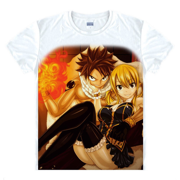 Fairy Tail Natsu Dragneel and Lucy Heartfilia chibi characters 2023  T-shirt, hoodie, sweater, longsleeve and V-neck T-shirt