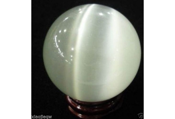New 40mm Yellow Mexican Opal Sphere Crystal Ball Gemstone 