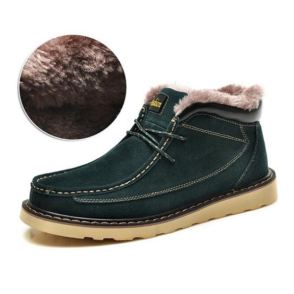 Mq hombres de invierno + Fur 100% cuero genuino botines, 2014 New Work moda  únicos zapatos rojos, Desinger marca botas de nieve para hombre Y005 | Wish