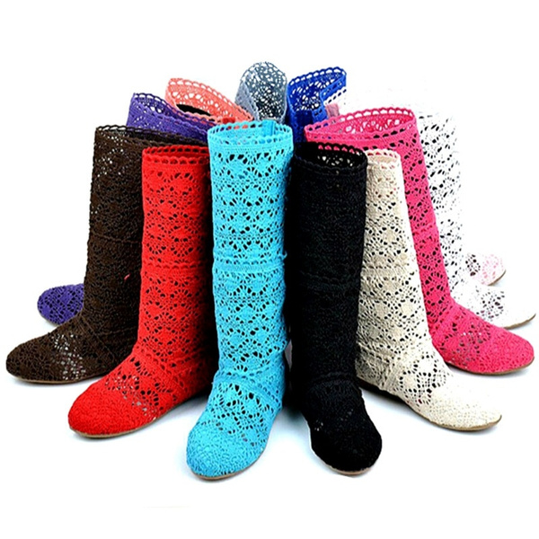 knitted summer boots