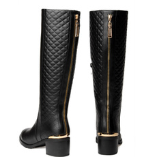 2020 New Arrive Genuine Leather Women's Winter Knee High Boots Fashion Fur Snow Motorcycle Boots