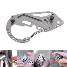 EDC Stainless Multi Tools Keychain Key Holder Wrench Quickdraw Carabiner Guard Pretty fine