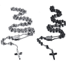 Steel, hip hop jewelry, punk necklace, Cross Pendant