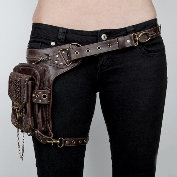 steampunk leg holster bolsa