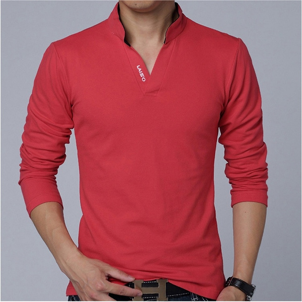 New Fashion Feather Printed Men’s O Neck T Shirt, Black | Wish