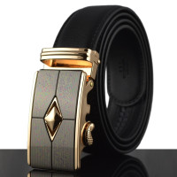 2016 New Men's Leather Automatic Buckle Belt | Wish